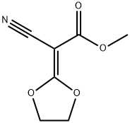 methyl 2-cyano-2-(1,3-dioxolan-2-ylidene)acetate Struktur