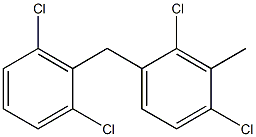 Benzene,1,3-dichloro-4-[(2,6-dichlorophenyl)methyl]-2-methyl- Struktur