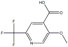 5-methoxy-2-(trifluoromethyl)pyridine-4-carboxylic acid Struktur