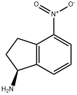 (S)-4-nitro-2,3-dihydro-1H-inden-1-amine Struktur