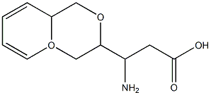 3-(2H,3H-BENZO[3,4-E]1,4-DIOXAN-6-YL)(3R)-3-AMINOPROPANOIC ACID Structure