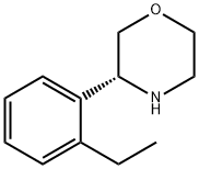 (3R)-3-(2-ETHYLPHENYL)MORPHOLINE Struktur