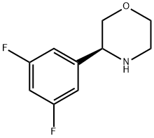 (3S)-3-(3,5-DIFLUOROPHENYL)MORPHOLINE Struktur