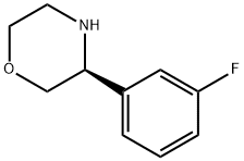 (3S)-3-(3-FLUOROPHENYL)MORPHOLINE Struktur