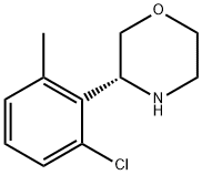 (3R)-3-(6-CHLORO-2-METHYLPHENYL)MORPHOLINE Struktur