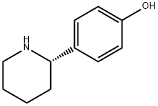 4-[(2S)-piperidin-2-yl]phenol Struktur