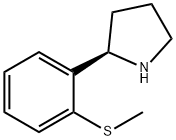 (2R)-2-[2-(methylsulfanyl)phenyl]pyrrolidine Struktur