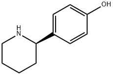 4-[(2R)-piperidin-2-yl]phenol Struktur