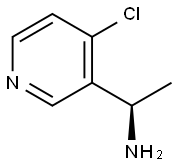 (1R)-1-(4-CHLORO(3-PYRIDYL))ETHYLAMINE Struktur