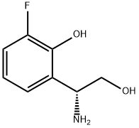 2-((1R)-1-AMINO-2-HYDROXYETHYL)-6-FLUOROPHENOL Struktur