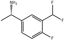 (1S)-1-[3-(DIFLUOROMETHYL)-4-FLUOROPHENYL]ETHYLAMINE Struktur