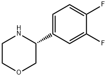 (3R)-3-(3,4-DIFLUOROPHENYL)MORPHOLINE Struktur