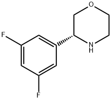 (3R)-3-(3,5-DIFLUOROPHENYL)MORPHOLINE Struktur