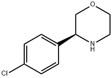 (3S)-3-(4-CHLOROPHENYL)MORPHOLINE Struktur