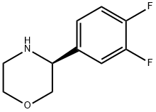 (3S)-3-(3,4-DIFLUOROPHENYL)MORPHOLINE Struktur