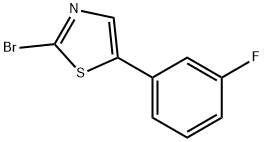 2-Bromo-5-(3-fluorolphenyl)thiazole Struktur