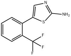 2-Amino-5-(2-trifluoromethylphenyl)thiazole Struktur