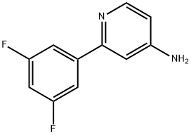 4-Amino-2-(3,5-difluorophenyl)pyridine Struktur