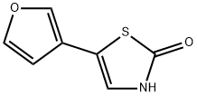 2-Hydroxy-5-(3-furyl)thiazole Struktur