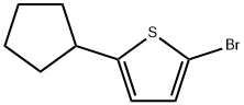 2-Bromo-5-cyclopentylthiophene Struktur