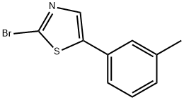 2-Bromo-5-(3-tolyl)thiazole Struktur