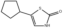 2-Hydroxy-5-(cyclopentyl)thiazole Struktur