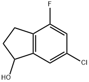 6-Chloro-4-fluoro-indan-1-ol Struktur