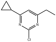 2-Chloro-4-ethyl-6-cyclopropylpyrimidine Struktur