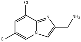 {6,8-dichloroimidazo[1,2-a]pyridin-2-yl}methanamine Struktur