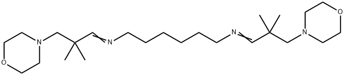 [2,2-dimethyl-3-(morpholin-4-yl)propylidene][6-({2-methyl-2-[(morpholin-4-yl)methyl]propylidene}amino)hexyl]amine Struktur