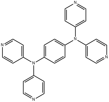 N1,N1,N4,N4-tetra(pyridin-4-yl)benzene-1,4-diamine Struktur