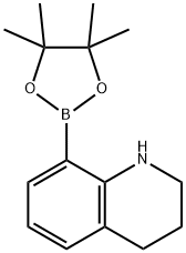 Quinoline, 1,2,3,4-tetrahydro-8-(4,4,5,5-tetramethyl-1,3,2-dioxaborolan-2-yl)- Struktur