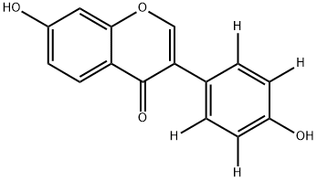 Daidzein-d4 Struktur