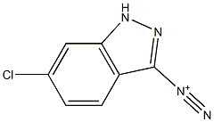 1H-Indazole-3-diazonium, 6-chloro- Struktur