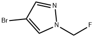 4-bromo-1-(fluoromethyl)-1H-Pyrazole Struktur