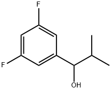 1-(3,5-difluorophenyl)-2-methylpropan-1-ol Struktur