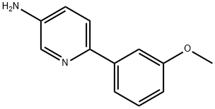 3-AMINO-6-(3-METHOXYPHENYL)PYRIDINE Structure