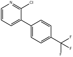 2-Chloro-3-(4-trifluoromethylphenyl)pyridine Struktur