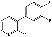 2-Chloro-3-(3,4-difluorophenyl)pyridine Struktur