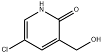 2(1H)-Pyridinone, 5-chloro-3-(hydroxymethyl)- Struktur