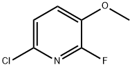 6-chloro-2-fluoro-3-methoxypyridine Struktur