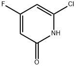 2-Chloro-4-fluoro-6-hydroxypyridine Struktur