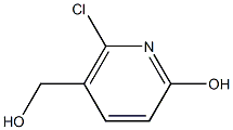 6-chloro-5-(hydroxymethyl)pyridin-2-ol Struktur