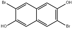 3,7-Dibromo-2,6-dihydroxynaphthalene Struktur