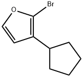 2-Bromo-3-(cyclopentyl)furan Struktur