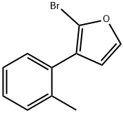 2-Bromo-3-(2-tolyl)furan Struktur