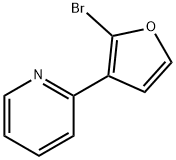 2-Bromo-3-(2-pyridyl)furan Struktur