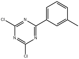 2,4-Dichloro-6-(3-tolyl)-1,3,5-triazine Struktur