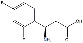 (3R)-3-AMINO-3-(2,4-DIFLUOROPHENYL)PROPANOIC ACID Struktur