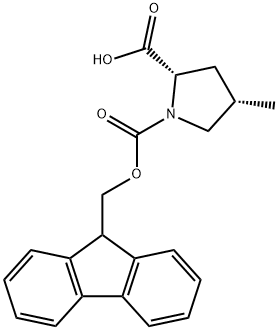 (4S)-1-Fmoc-4-methyl-L-proline Struktur